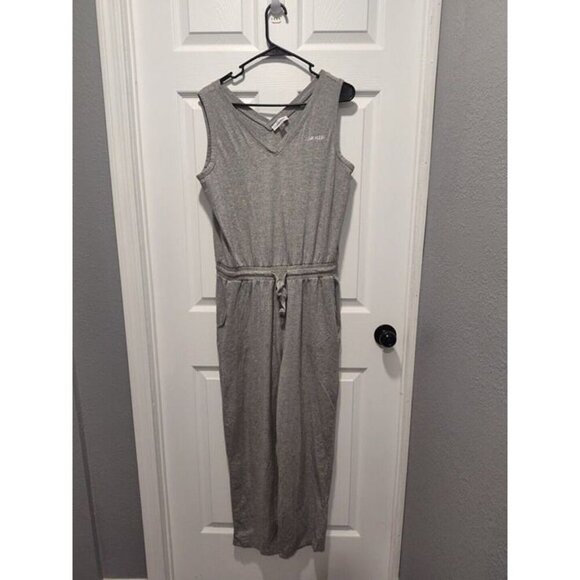 Calvin Klein Women's Classic V-Neck Sleeveless Jumpsuit‎ Size Medium Gray - Picture 1 of 12